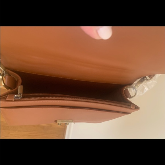 NWOT Womens Juniors Almond Luggage Handbag Crossbody Medium Purse Shoulder Bag - Picture 4 of 11